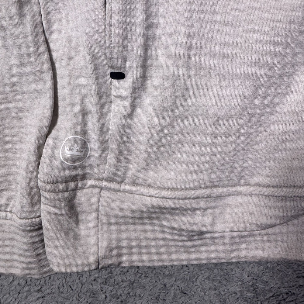 Peter Millar‎ Hoodie Womens M Tech Full Zip Sweatshirt Grid Fleece Golf LS22EK19 - Picture 4 of 16
